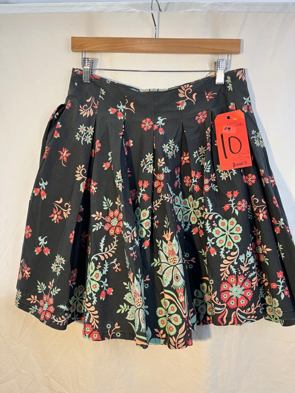 French Connection Y2K Floral Pleated Skirt - 10